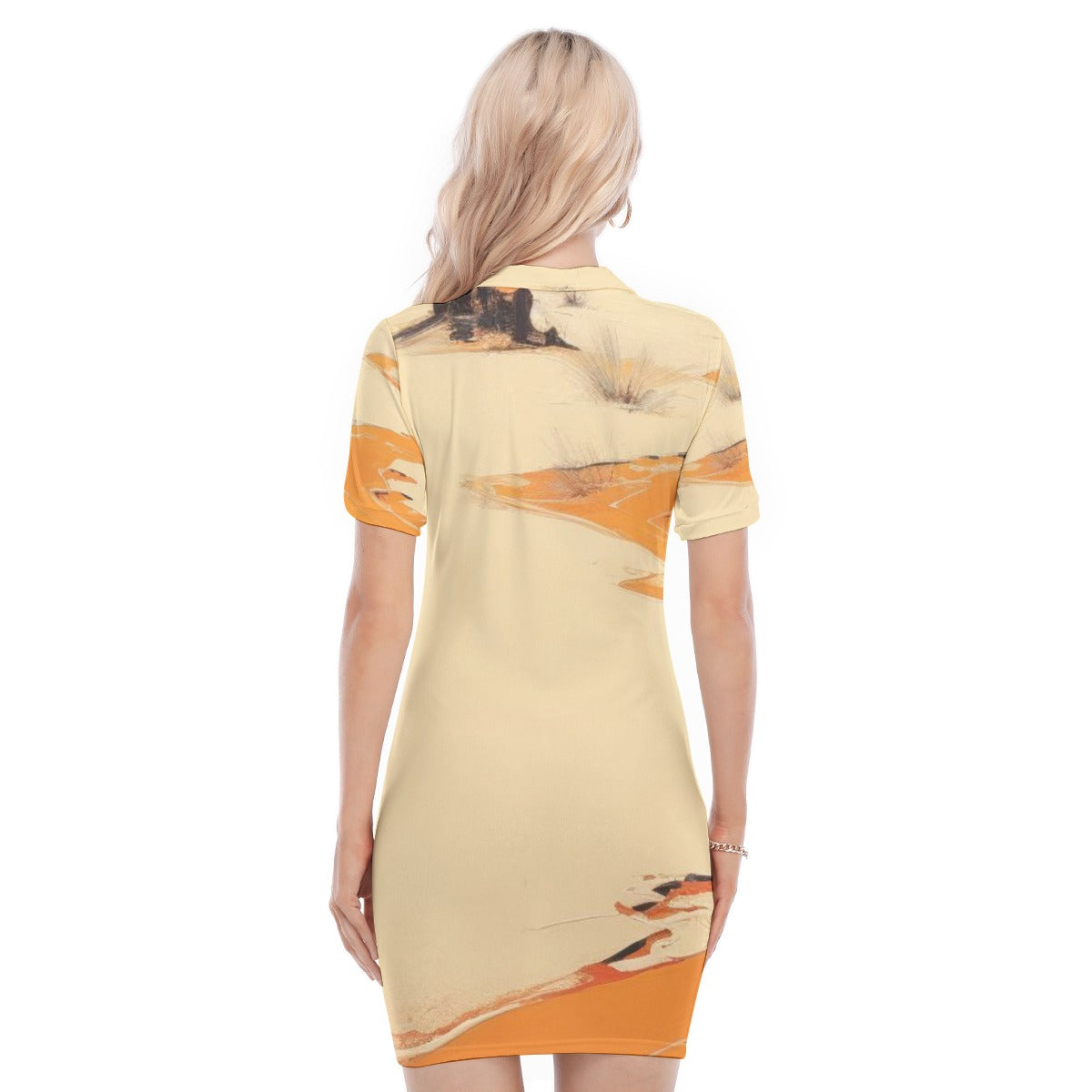 Place Your Print Women's Polo Collar Dress