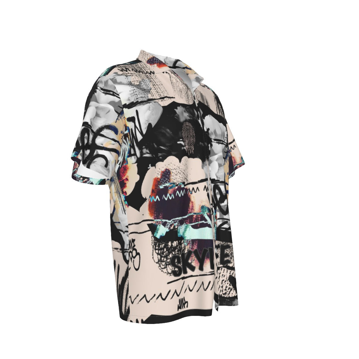 Place Your Print Men's Hawaiian Shirt With Button Closure