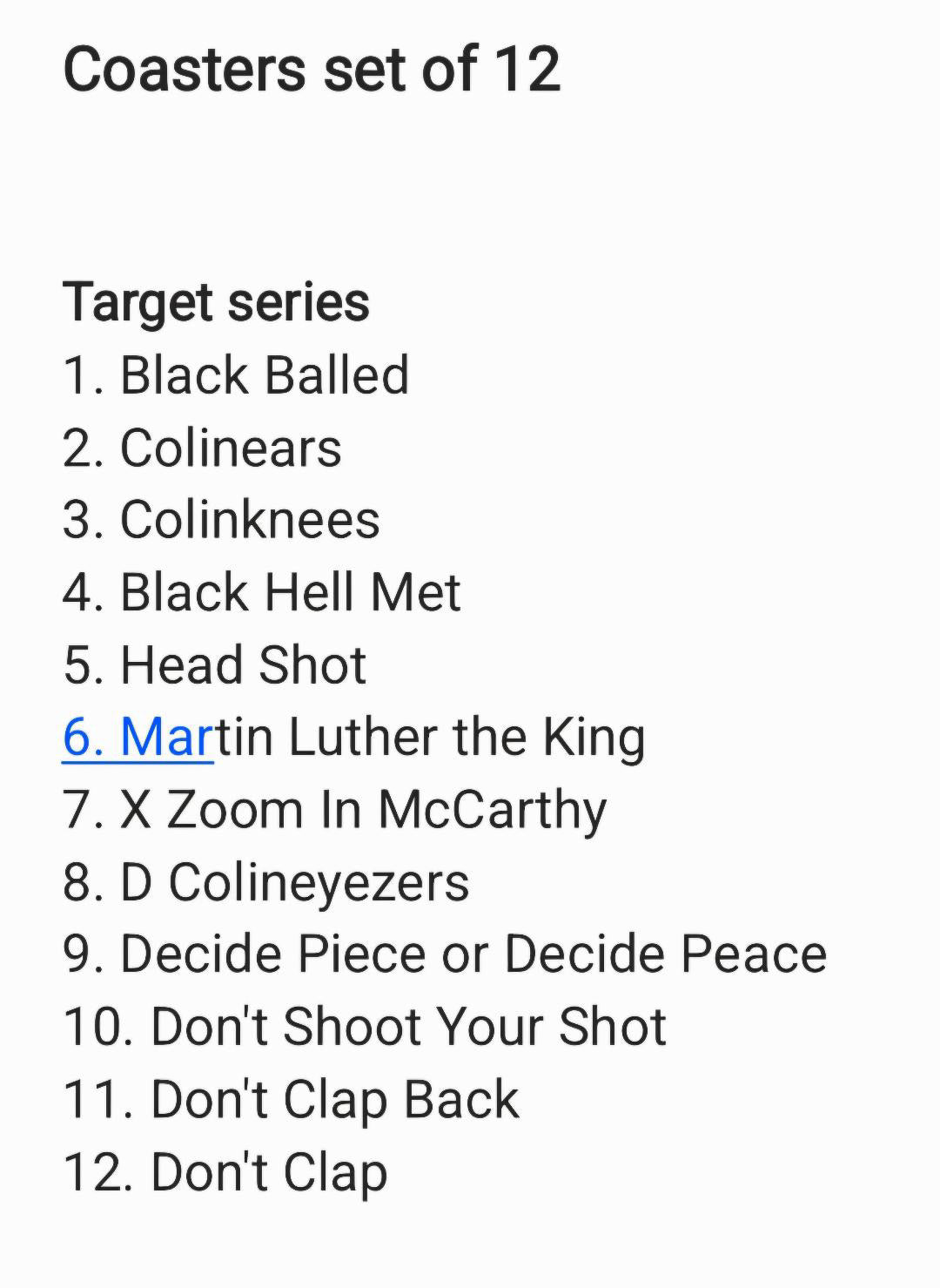 Haitian funeral coasters. (Set of 12) By: Overstreet Ducasse