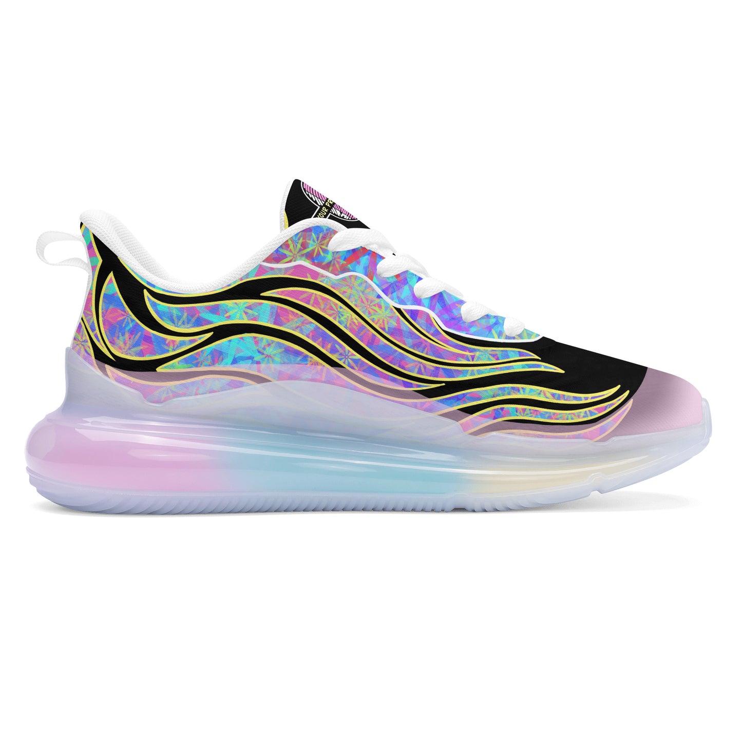 Women's Wavy Ones Black Aqua Running Shoes