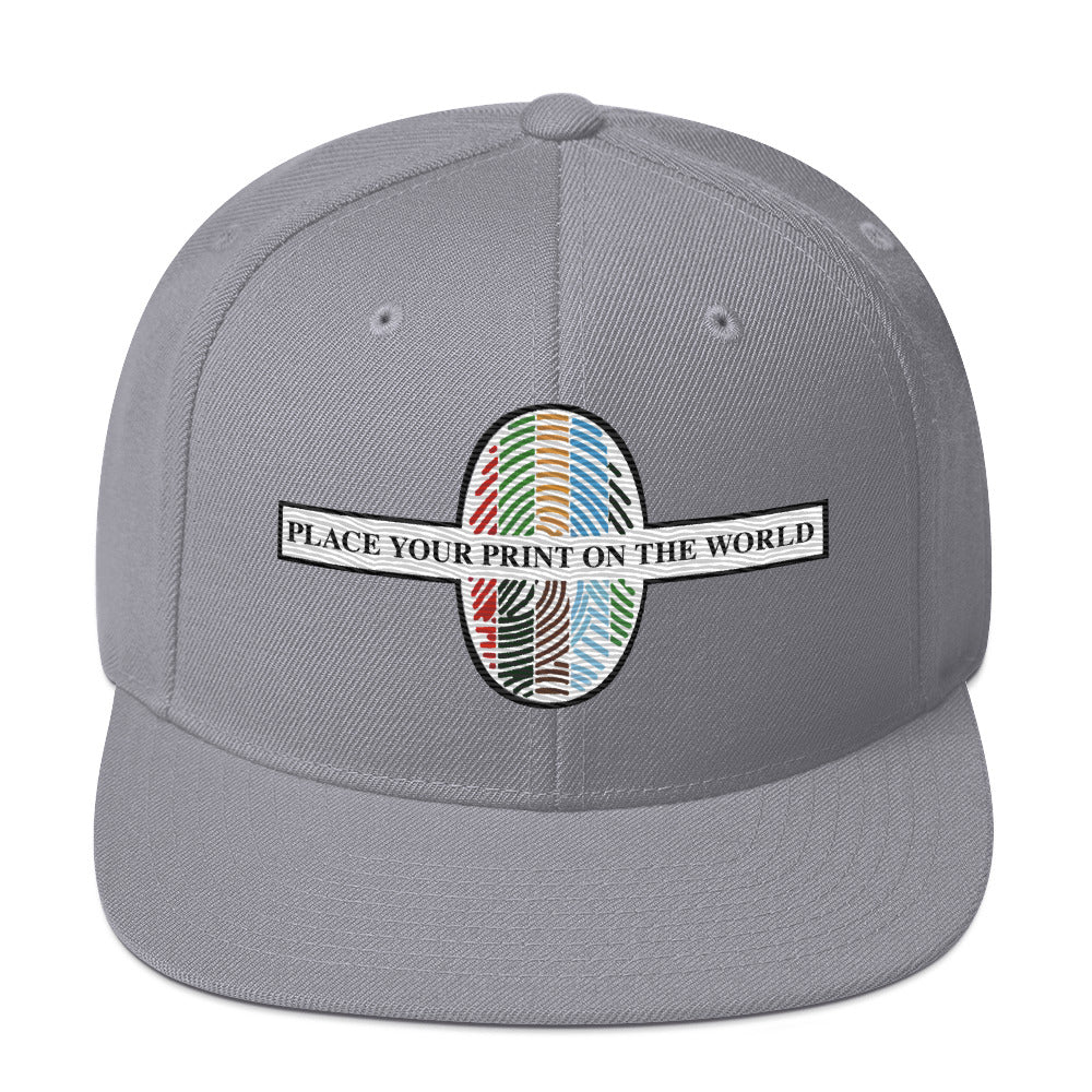 Place Your Print On The World Snapback Hat