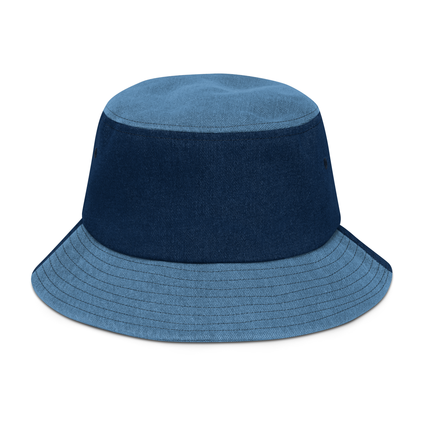 Place Your Print On The World Denim bucket hat