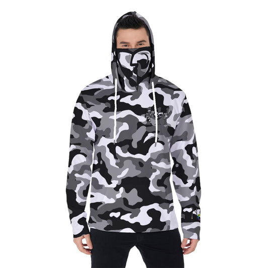 111 BLACK CAMO HOODIE with mask