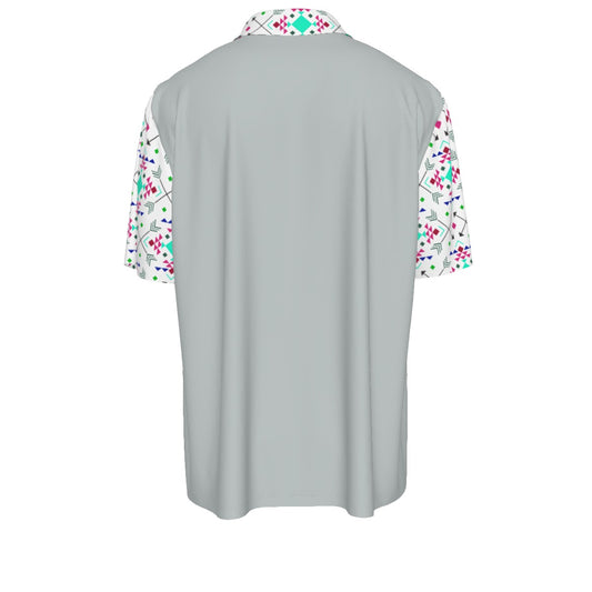 Tribal Polo Shirt- Citrus Grey