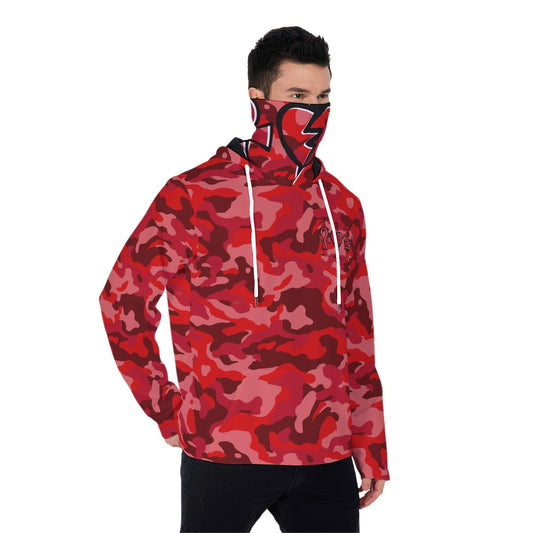 111 RED CAMO Hoodie With Mask