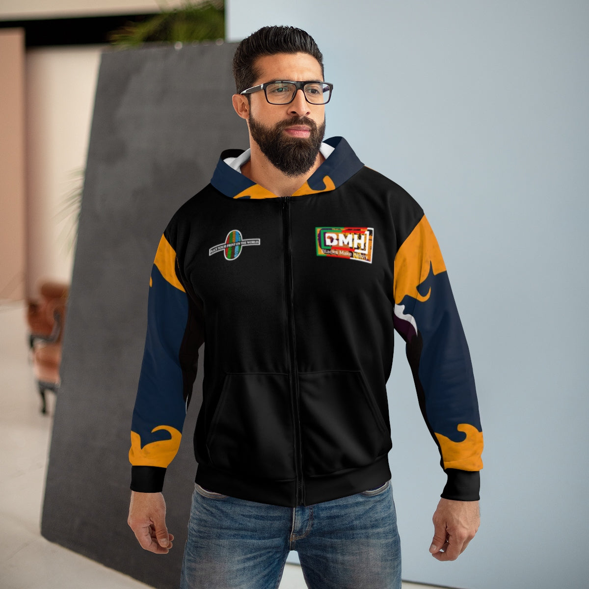 BLACKS MAKE HISTORY: Fred Hampton Zip Hoodie