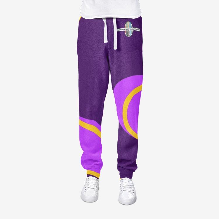 Place Your Print On The World Sweatsuits- Purple Thunder