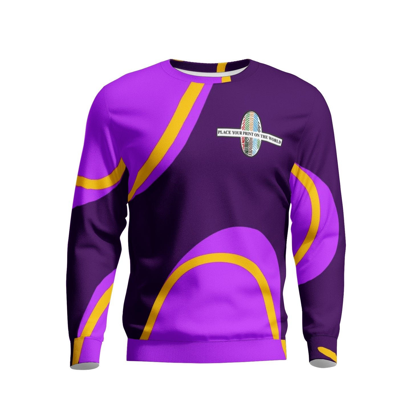 Place Your Print On The World Sweatsuits- Purple Thunder