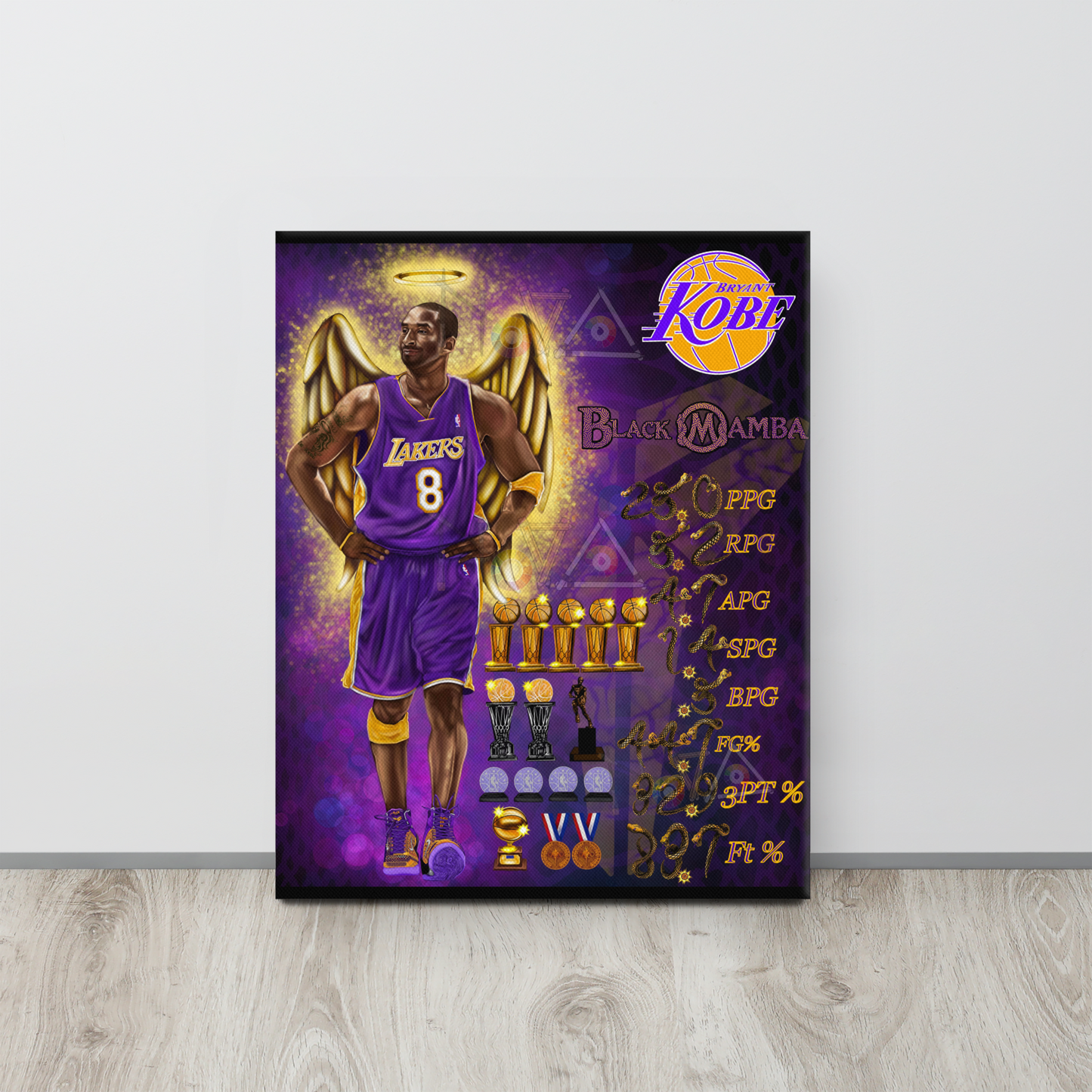 KOBE & GIANNA BRYANT Canvas Print Set
