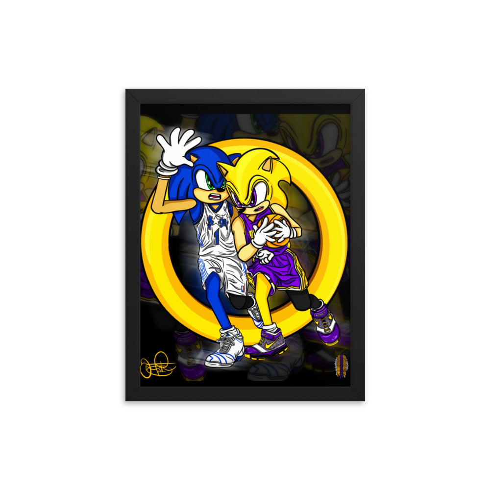 KOBE vs TMAC Framed poster