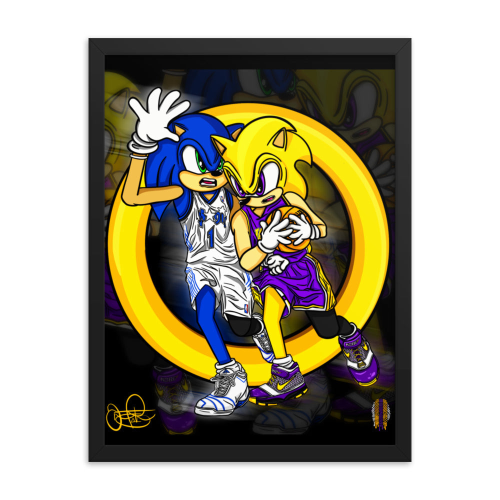 KOBE vs TMAC Framed poster