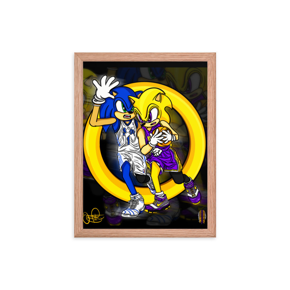 KOBE vs TMAC Framed poster