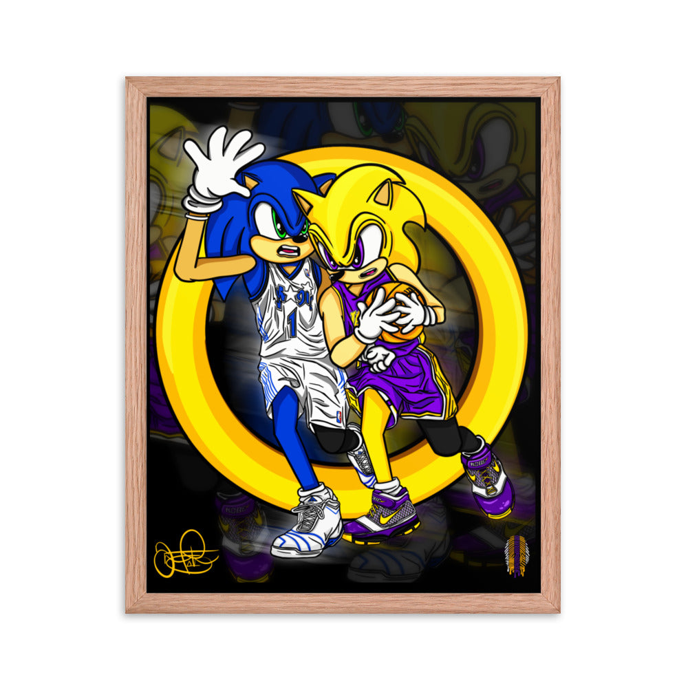 KOBE vs TMAC Framed poster