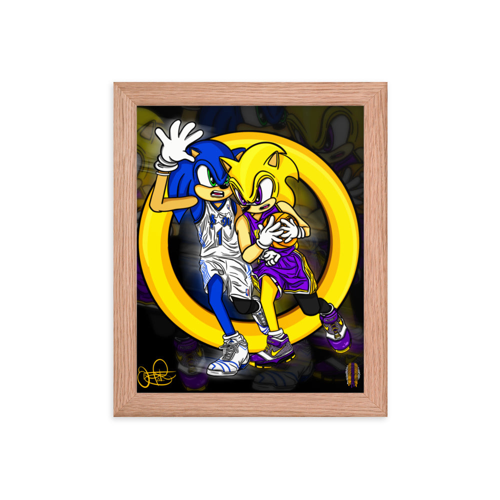 KOBE vs TMAC Framed poster