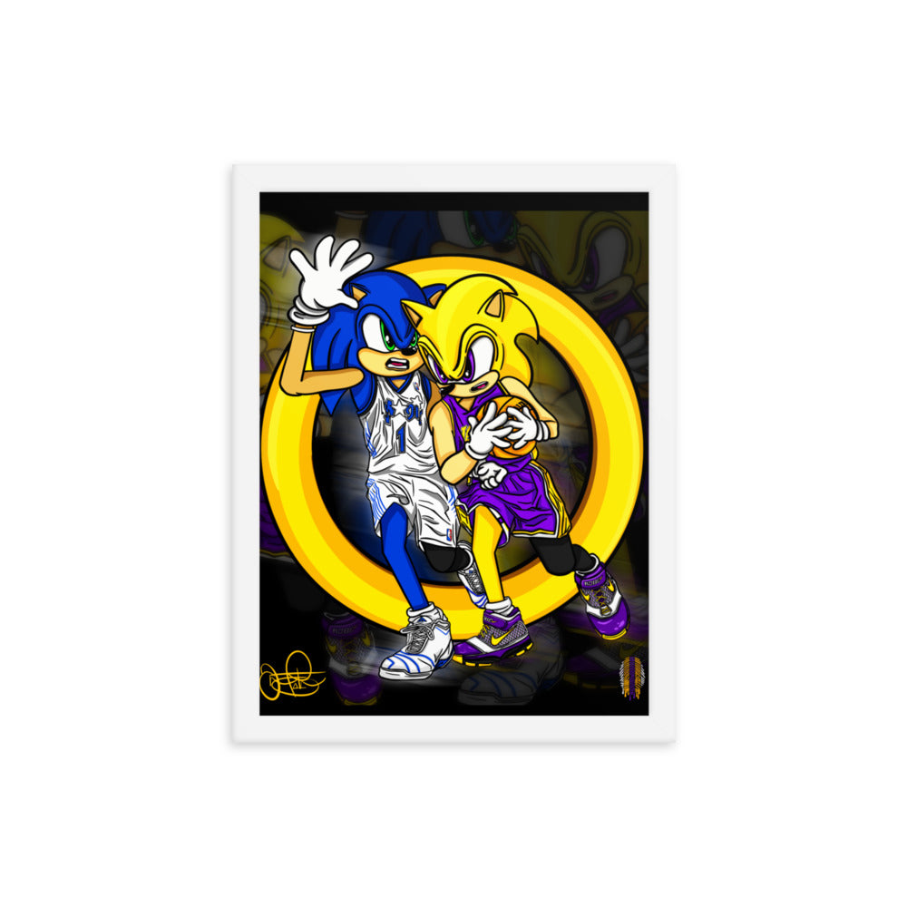 KOBE vs TMAC Framed poster