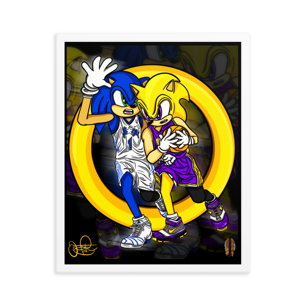 KOBE vs TMAC Framed poster