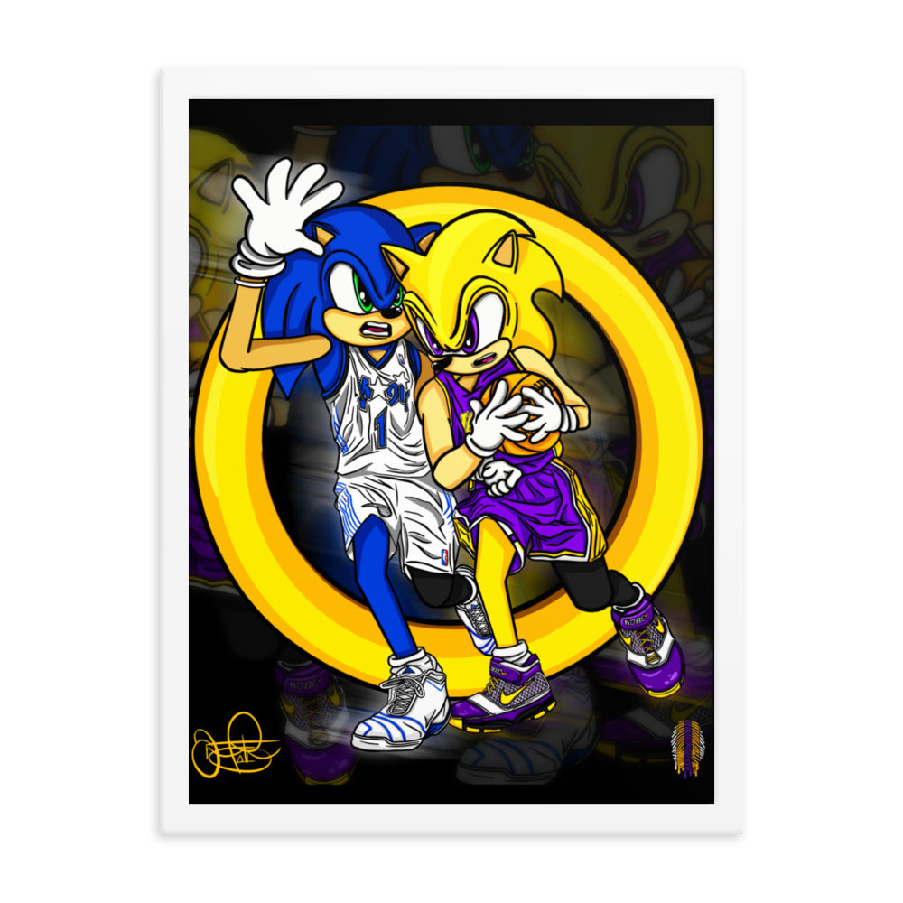 KOBE vs TMAC Framed poster