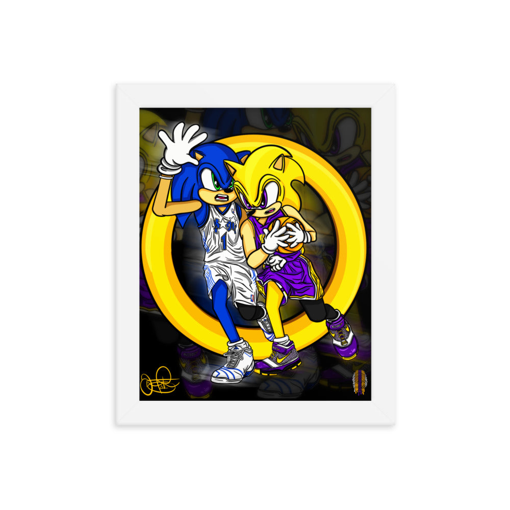 KOBE vs TMAC Framed poster