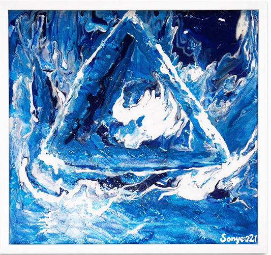 A mother’s word 16 x20 Pouring acrylic 2022 By SonYe