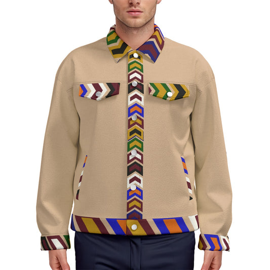 Place Your Print On The World Unisex Lapel Jacket