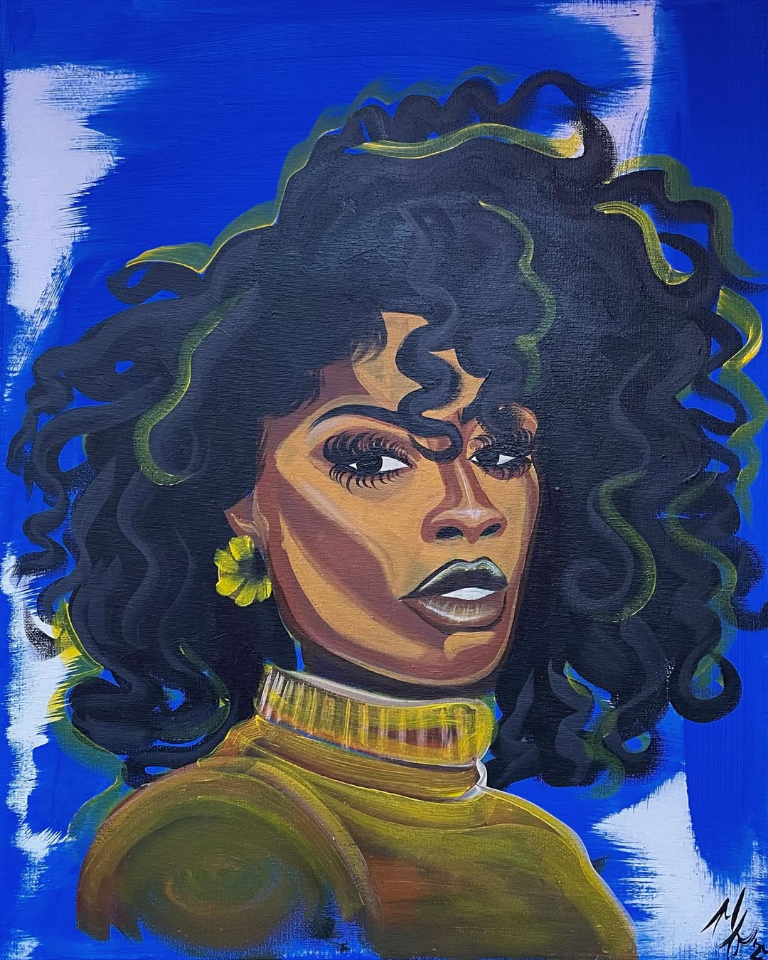 “Environmental Justice,” By Myah Freeman  2024 Acrylic on canvas 16” x 20”