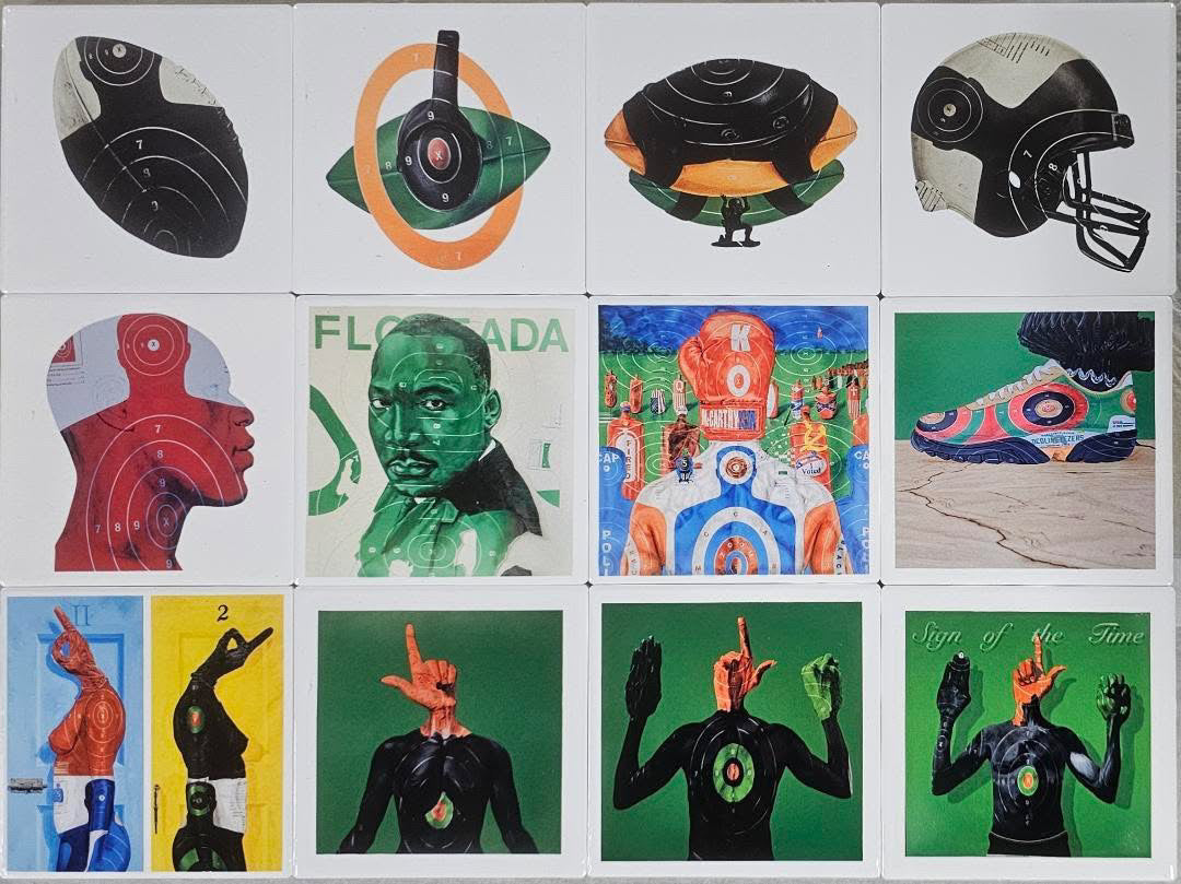 Haitian funeral coasters. (Set of 12) By: Overstreet Ducasse