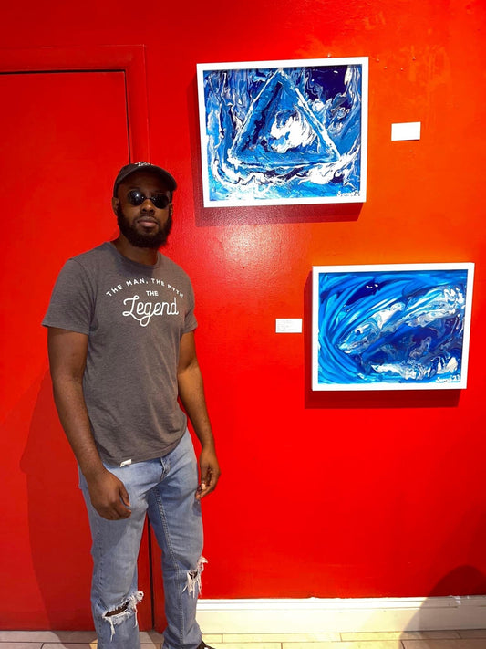 “Burning Greed” 16x20 Acrylic 2018 By SonYe