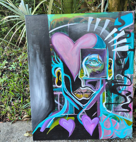 "Untitled" 24 x 36  Acrylic 2026 By Julissa Marie