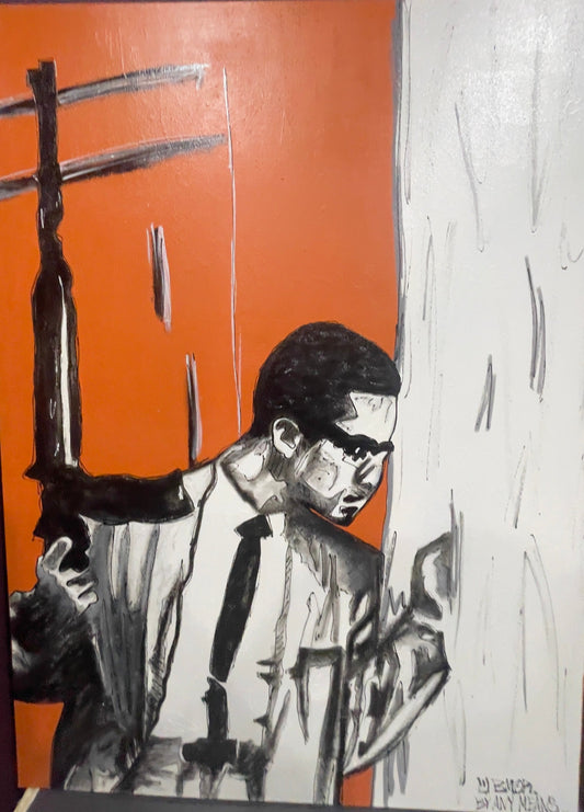 'Malcolm X' 40 × 50 By Victor 'Metamorphvic' Alexander