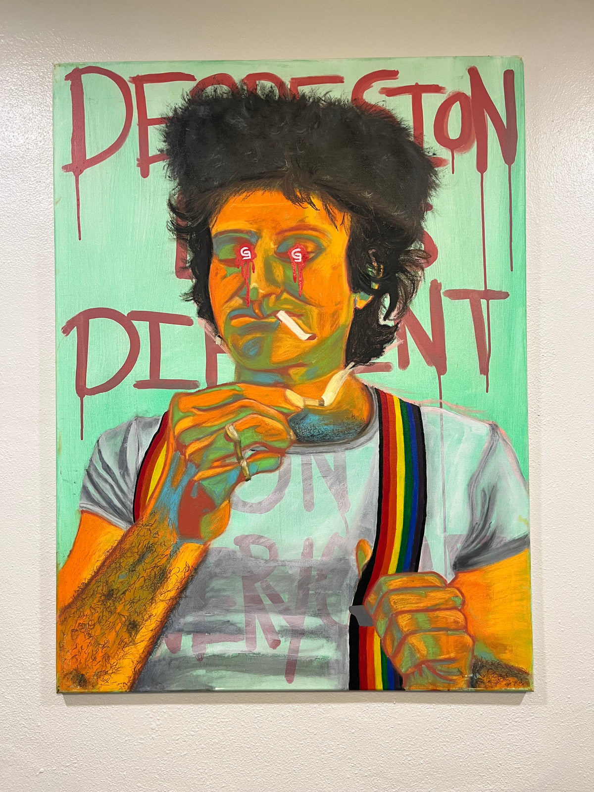 Robin Williams, 30x40, Mixed Media By Grody