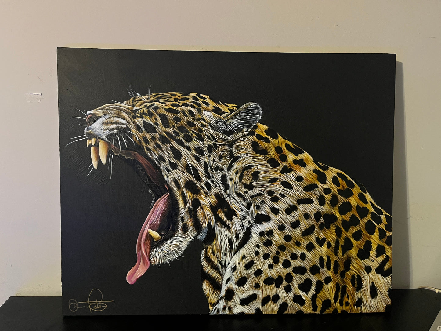 "Jaguar" 22 x 28 Painting by Jamar "Nova One" Poston