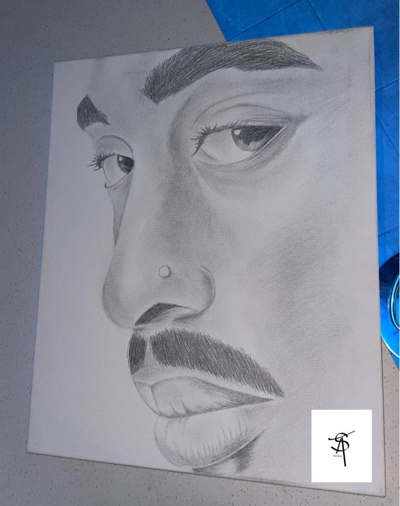 "2Pac" 20 x 36 By Tierra "Tee" Scott