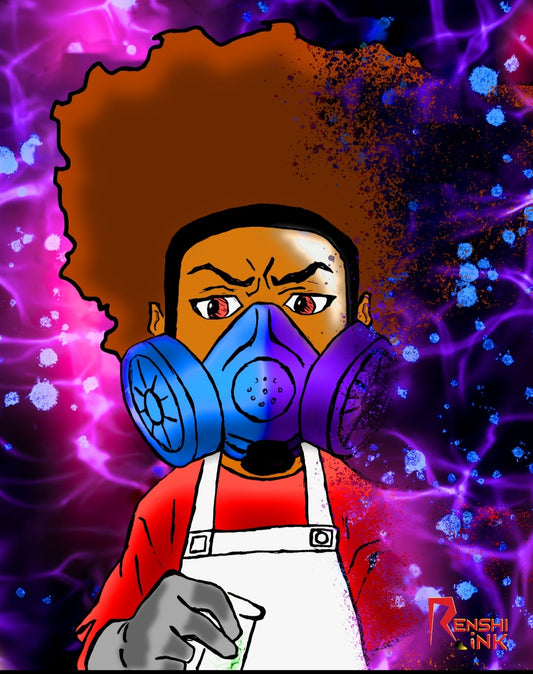 "Back To The Boondocks" 11x14 Print, Digitally Illustrated and Colored, 2025 By Renshi Ink