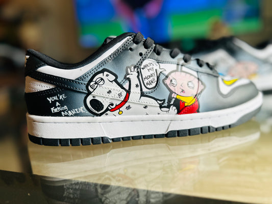 Brian and Stewie “Family Guy” Nike Dunks By Tim Marley