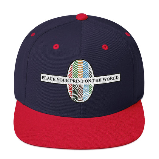 Place Your Print On The World Snapback Hat