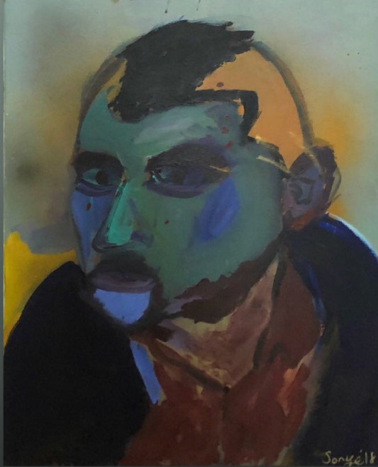 A mother’s word 16 x20 Pouring acrylic 2022 By SonYe