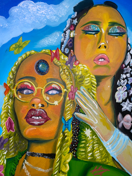 Indi Dreams Oil on Canvas 16”x20” 2025 By Levar Allen