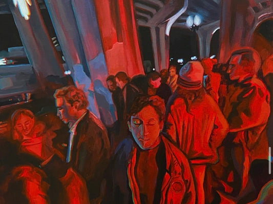 "Sound of Sirens" acrylic on canvas 16x20" By Keila Elizabeth Smith