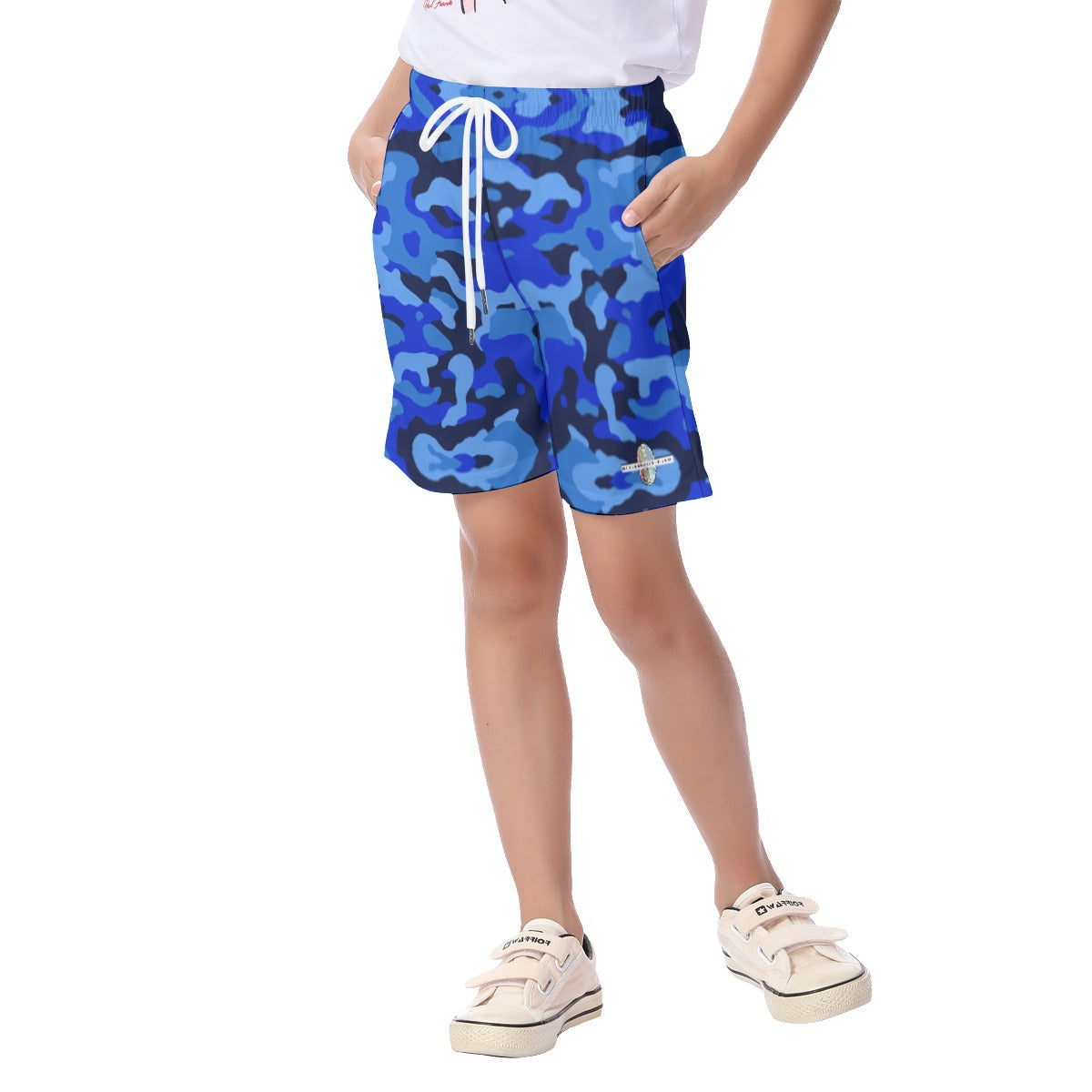 Kids Off The Block Camo Shorts (Royal)