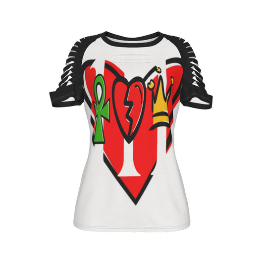 111 Women's Ripped T-Shirt