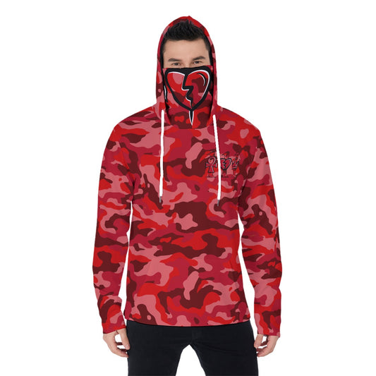 111 RED CAMO Hoodie With Mask
