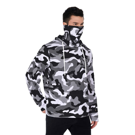 111 BLACK CAMO HOODIE with mask