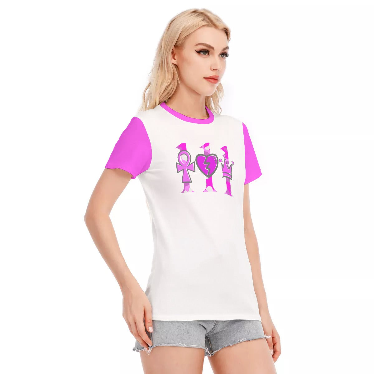 111 PINK CAMO Women's T-Shirt