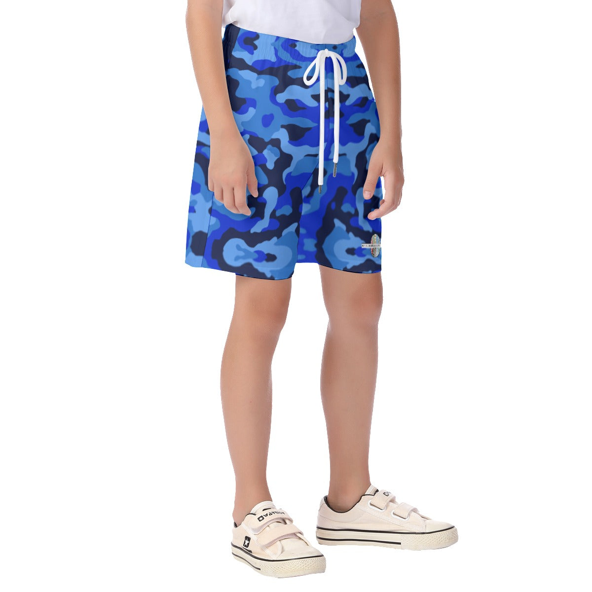 Kids Off The Block Camo Shorts (Royal)