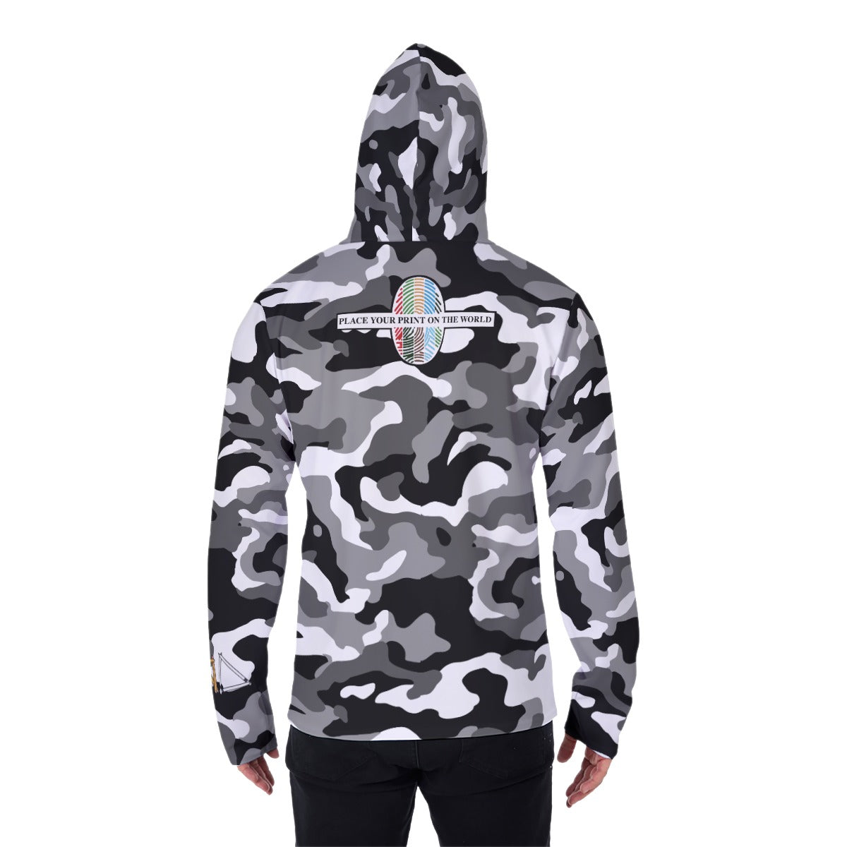111 BLACK CAMO HOODIE with mask