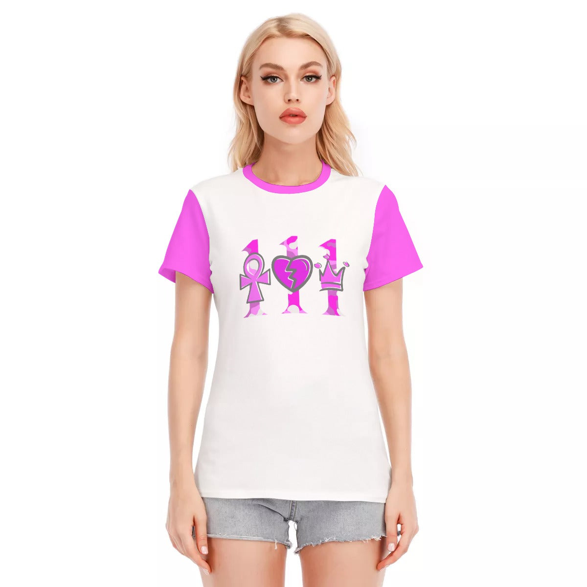 111 PINK CAMO Women's T-Shirt