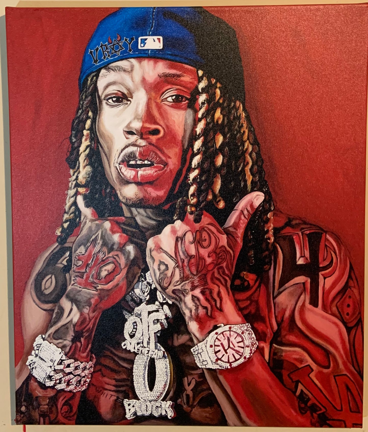 "VROY" KING VON CANVAS PRINT