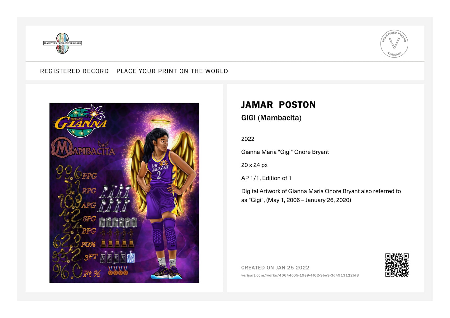 KOBE & GIANNA BRYANT Canvas Print Set