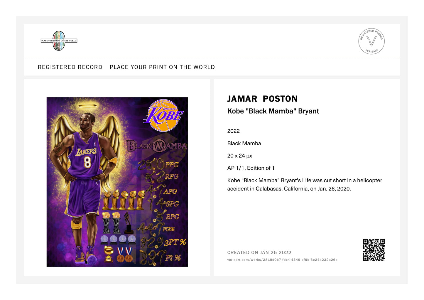 KOBE & GIANNA BRYANT Canvas Print Set