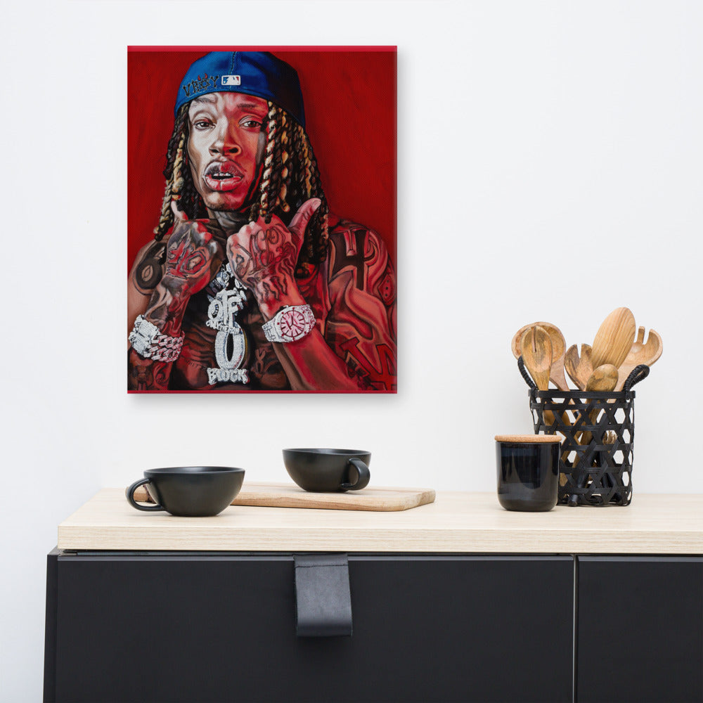 "VROY" KING VON CANVAS PRINT